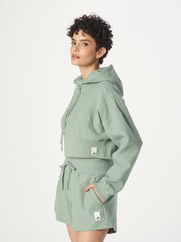 ADIDAS SPORTSWEAR Sportief sweatshirt 'Lounge Terry Loop' in Groen: voorkant