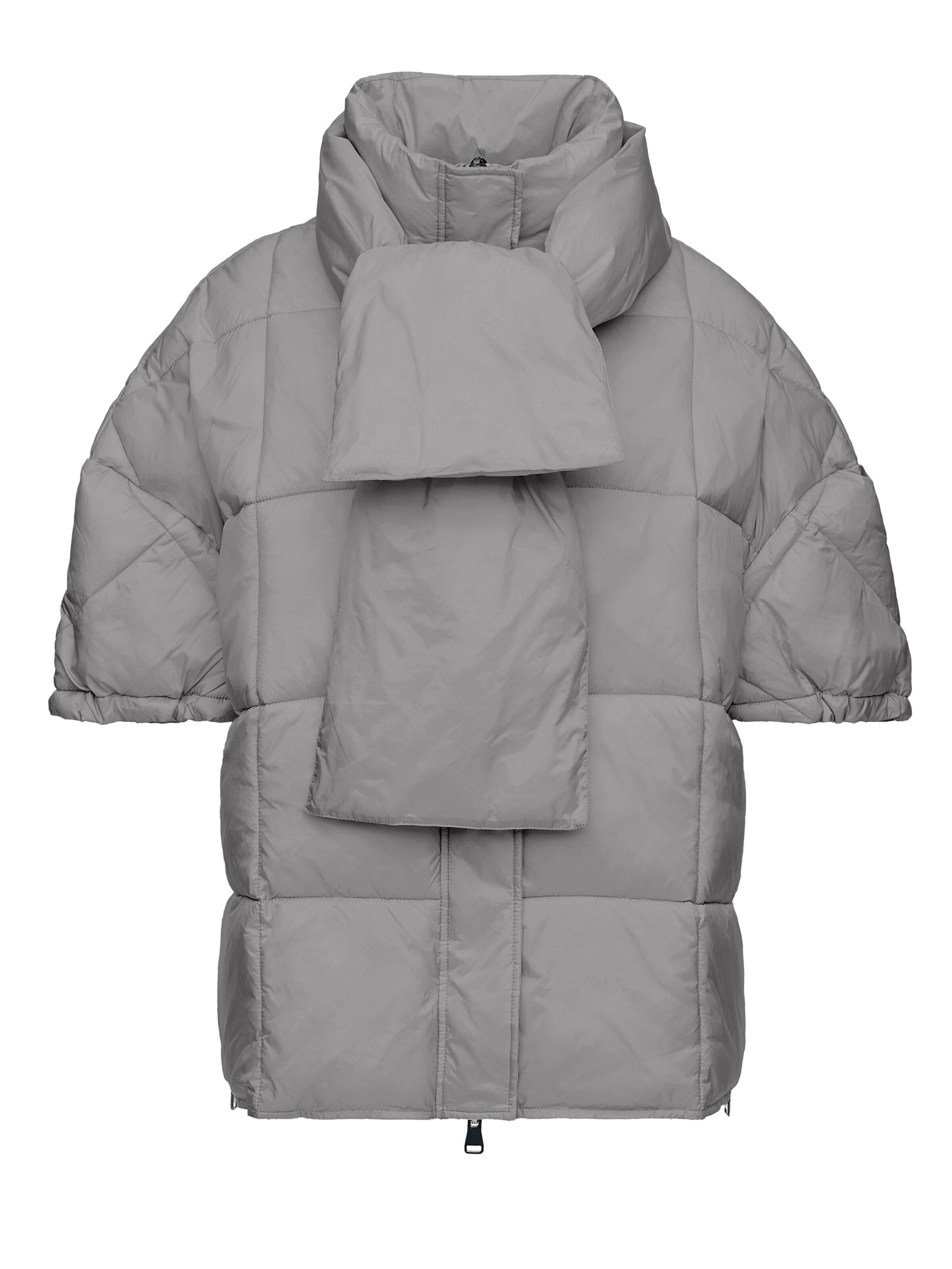 MANISA Between-Season Jacket 'Weste' in Grey: front