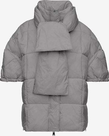 MANISA Between-Season Jacket 'Weste' in Grey: front