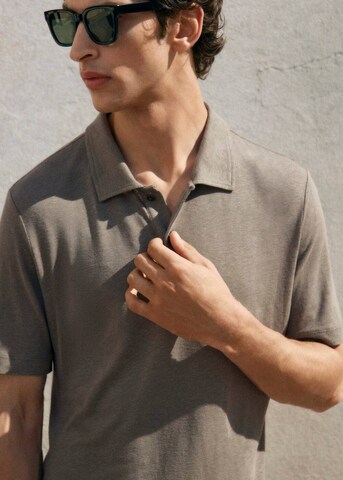 MANGO MAN Shirt 'Amberes' in Brown