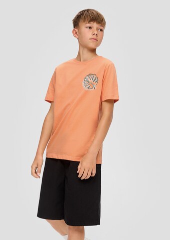 T-Shirt s.Oliver en orange : devant