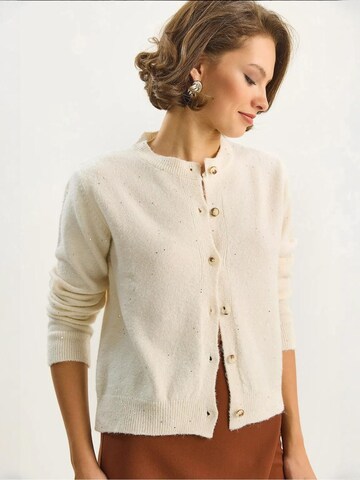 Giacchetta 'Strickjacken' di Bianco Lucci in beige