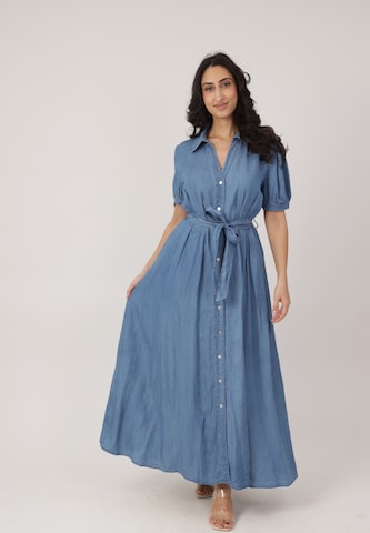 Robe-chemise Elara en bleu