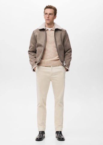 MANGO MAN Winter Jacket 'Idris' in Brown