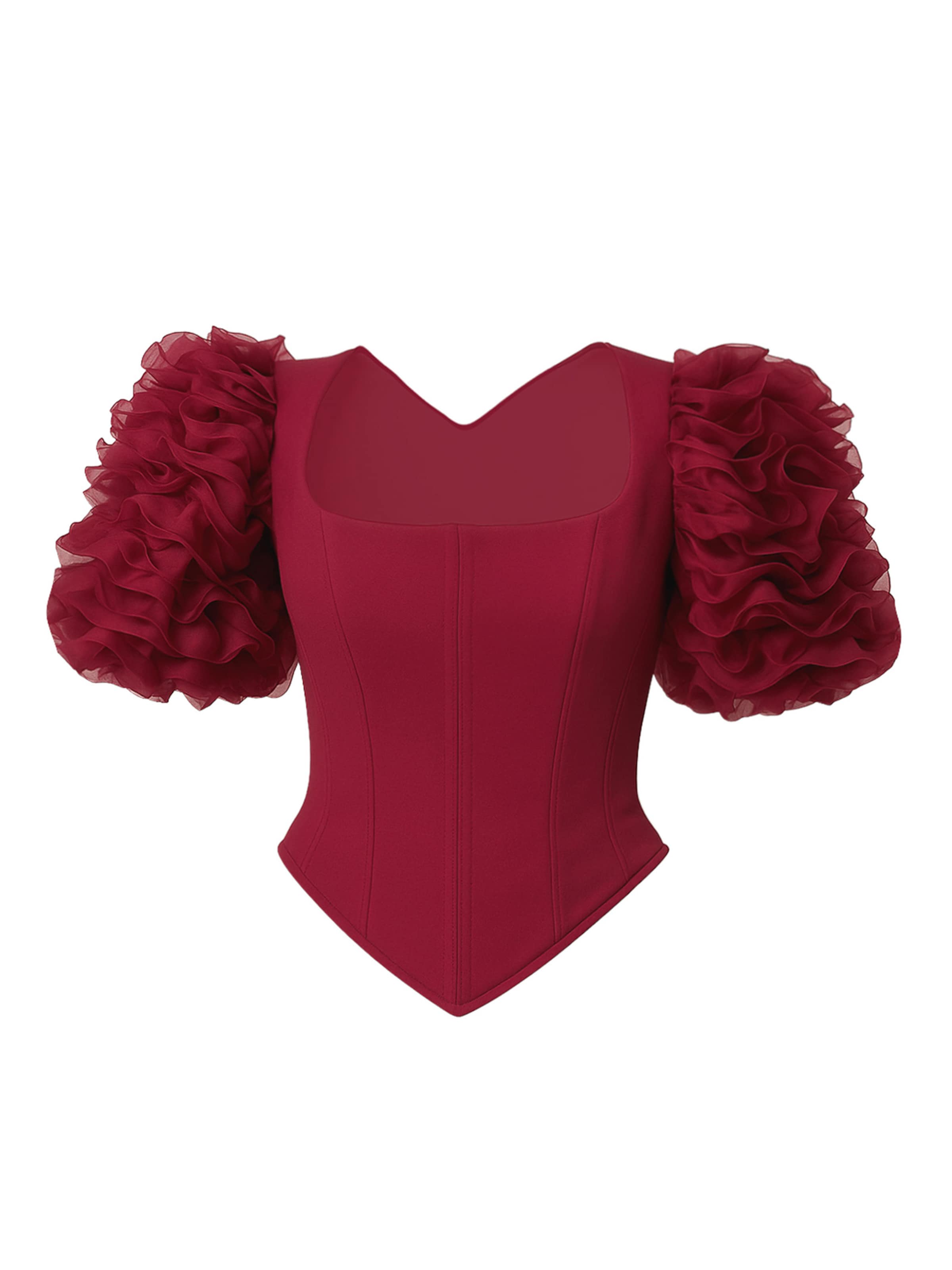 GODDIVA Blouse in Red: front