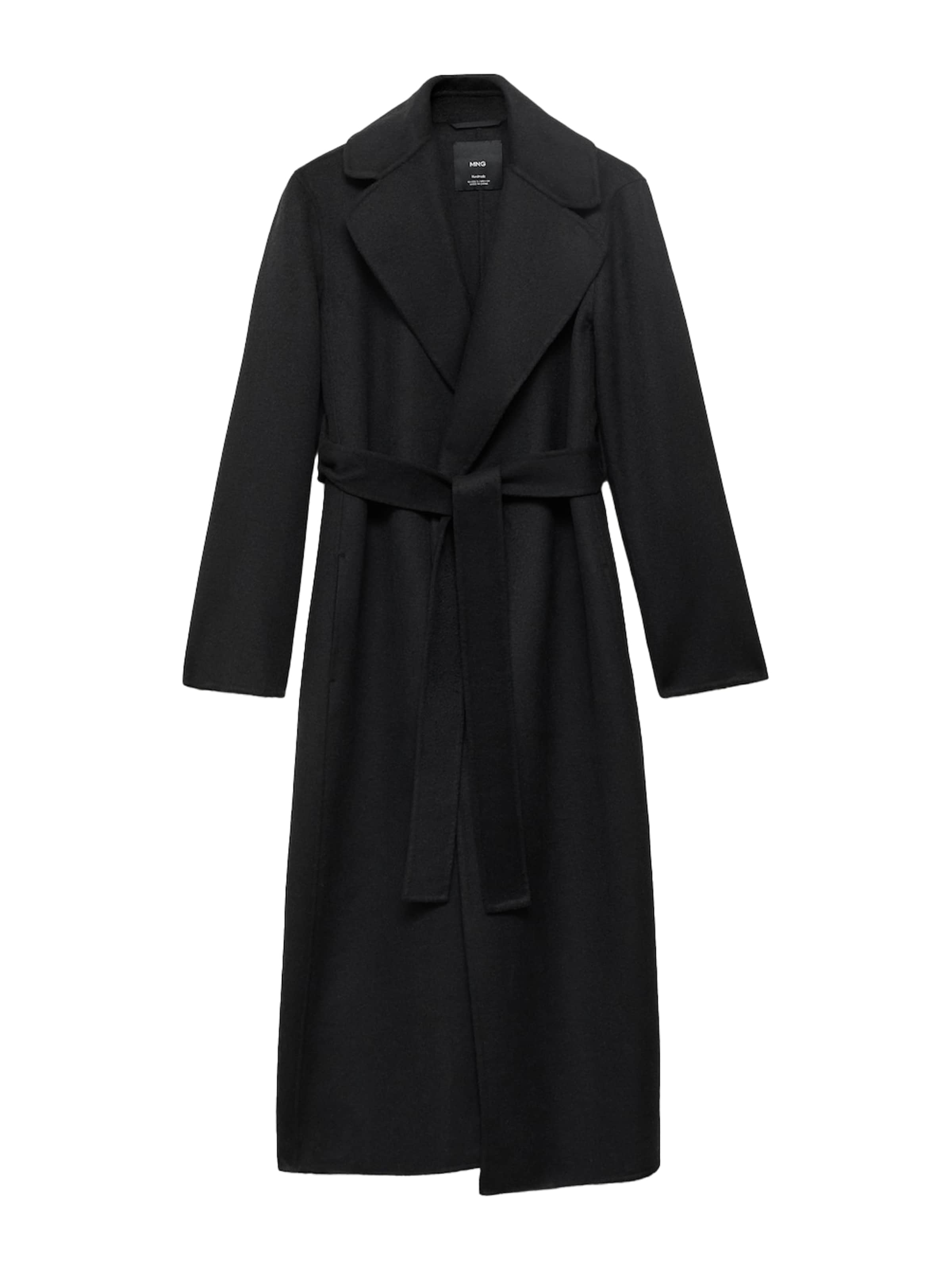 MANGO Преходно палто 'BATIN' в черно: отпред