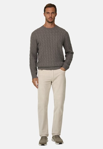 Boggi Milano Slim fit Jeans in Brown: front