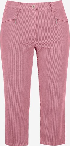 Ulla Popken Regular Broek 'Mony' in Roze: voorkant