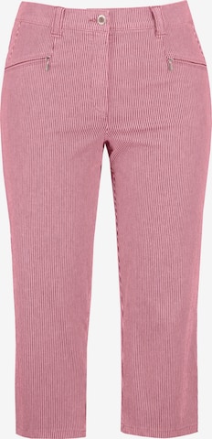 Ulla Popken Regular Pants 'Mony' in Pink: front
