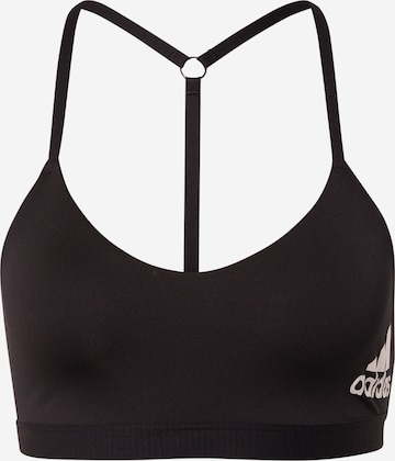 ADIDAS PERFORMANCE Sports Bra in Black: front