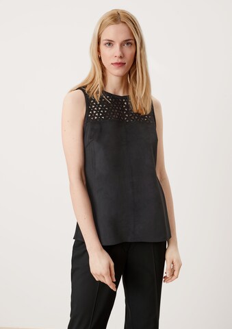 s.Oliver BLACK LABEL Bluse in Schwarz: predná strana