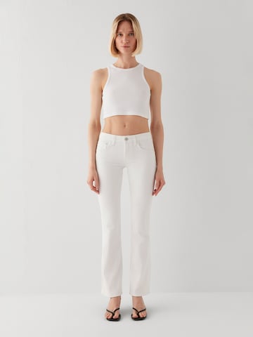 Mavi Bootcut Jeans 'Bella' in Weiß: Vorderseite
