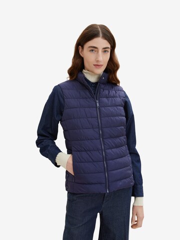 TOM TAILOR Bodywarmer in Blauw: voorkant