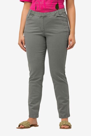 Ulla Popken Slim fit Jeans in Green: front