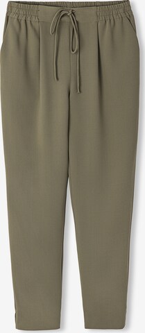 Ipekyol Pleat-Front Pants in Green: front