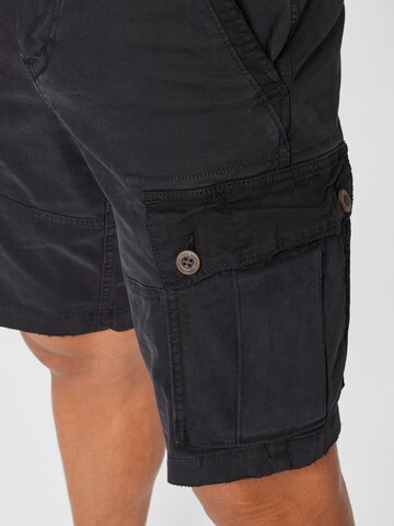 Regular Pantalon cargo American Eagle en noir