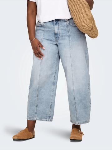 ONLY Carmakoma Baggy Džíny 'CARTAYLOR' – modrá: přední strana