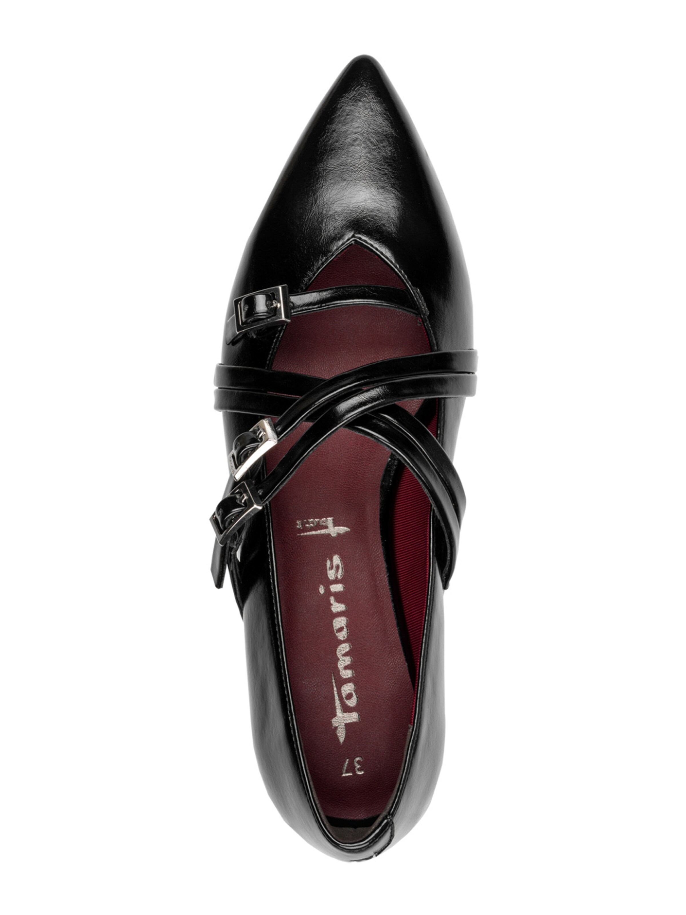 Tamaris - Bailarinas con hebilla en negro