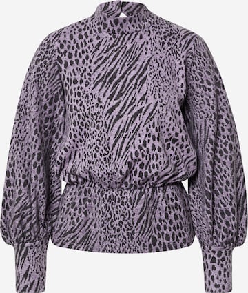 River Island Sweater in Purple: front