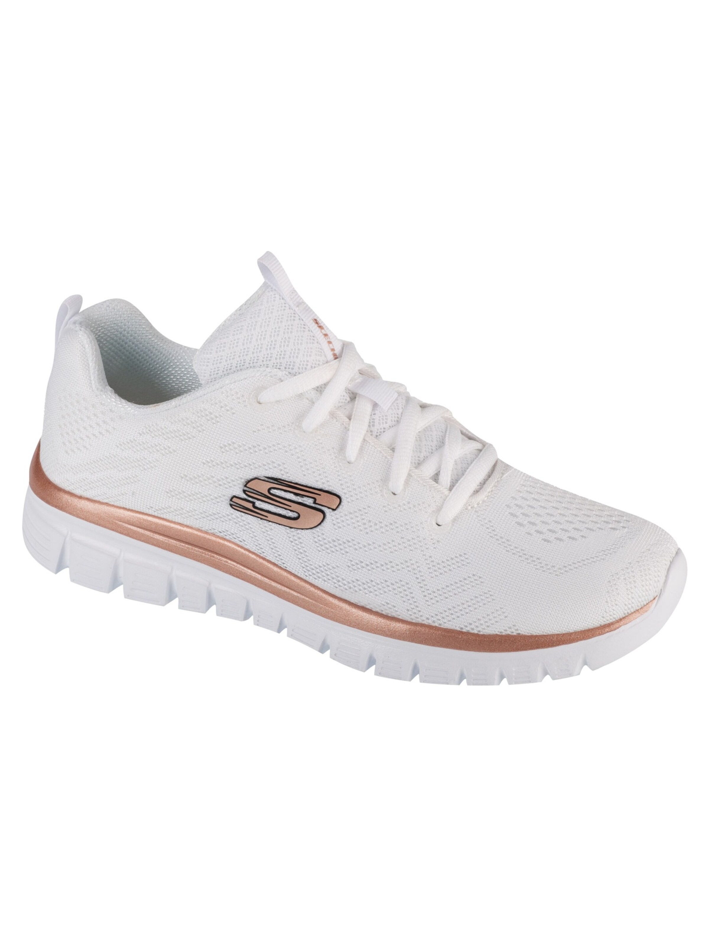 SKECHERS Sneakers laag 'Skechers Graceful - Get Connected' in Wit: voorkant