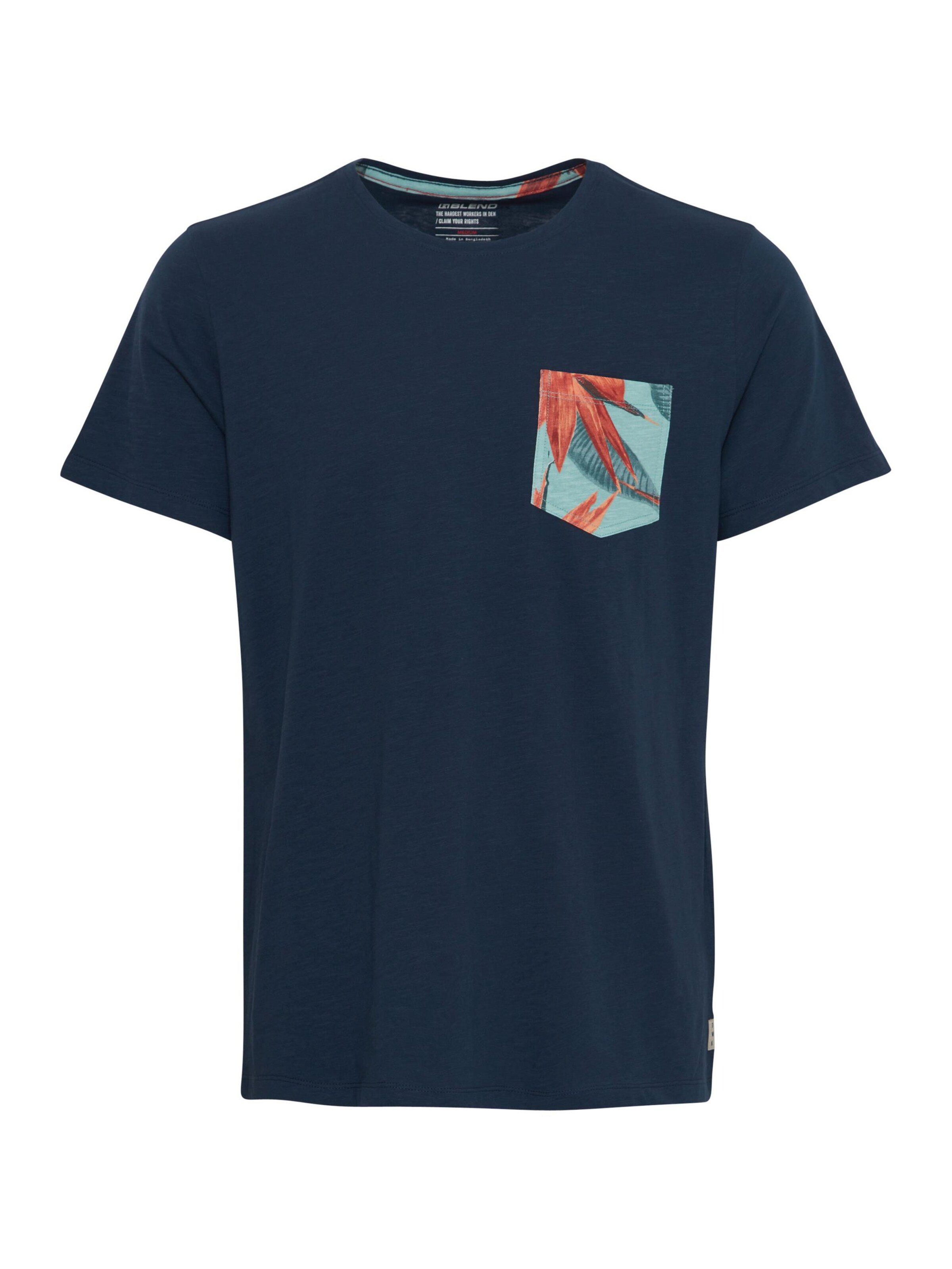 BLEND - Camiseta 'Trop' en azul: frente