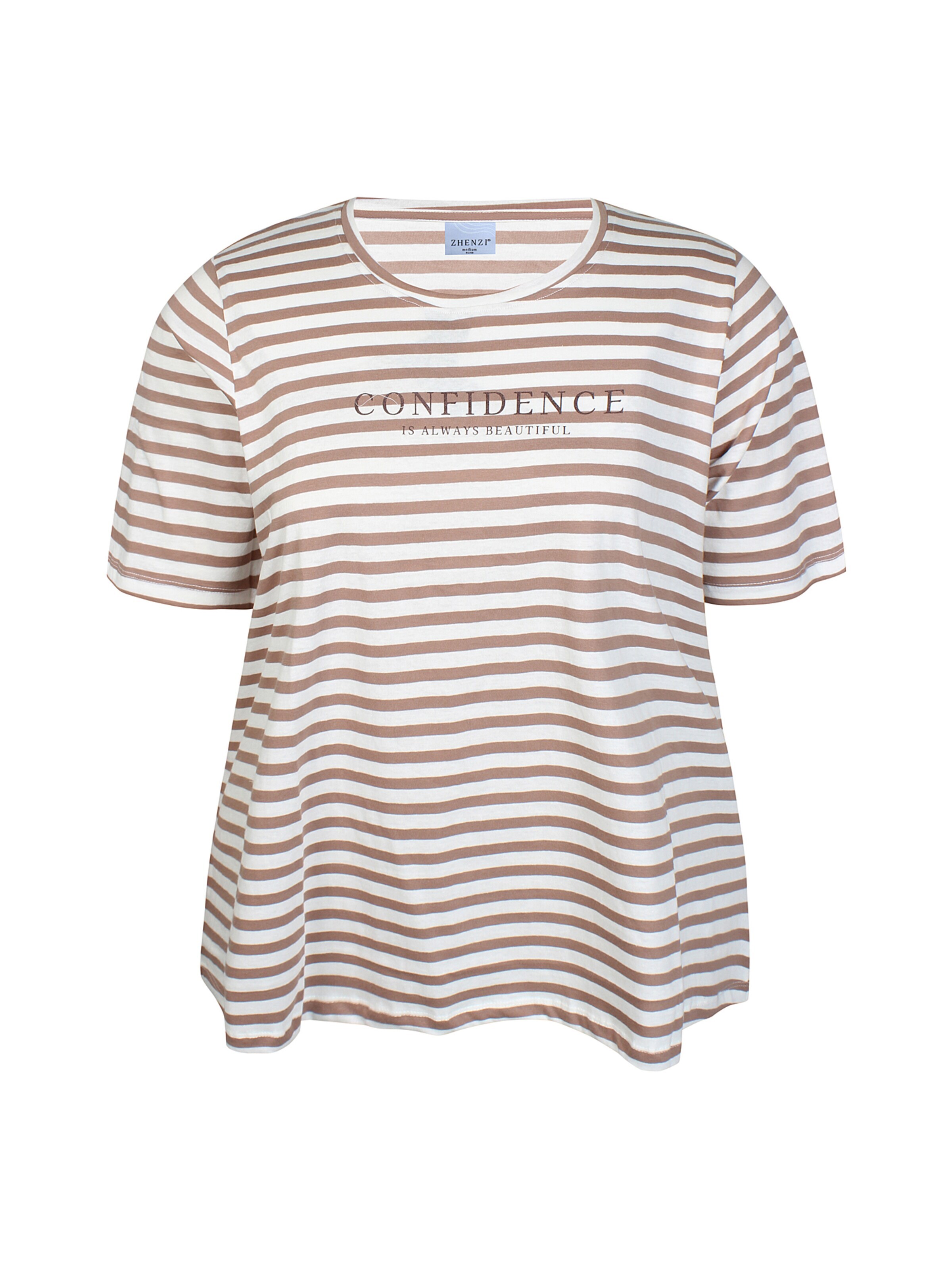 Zhenzi Shirt 'Karin 1429' in Brown: front
