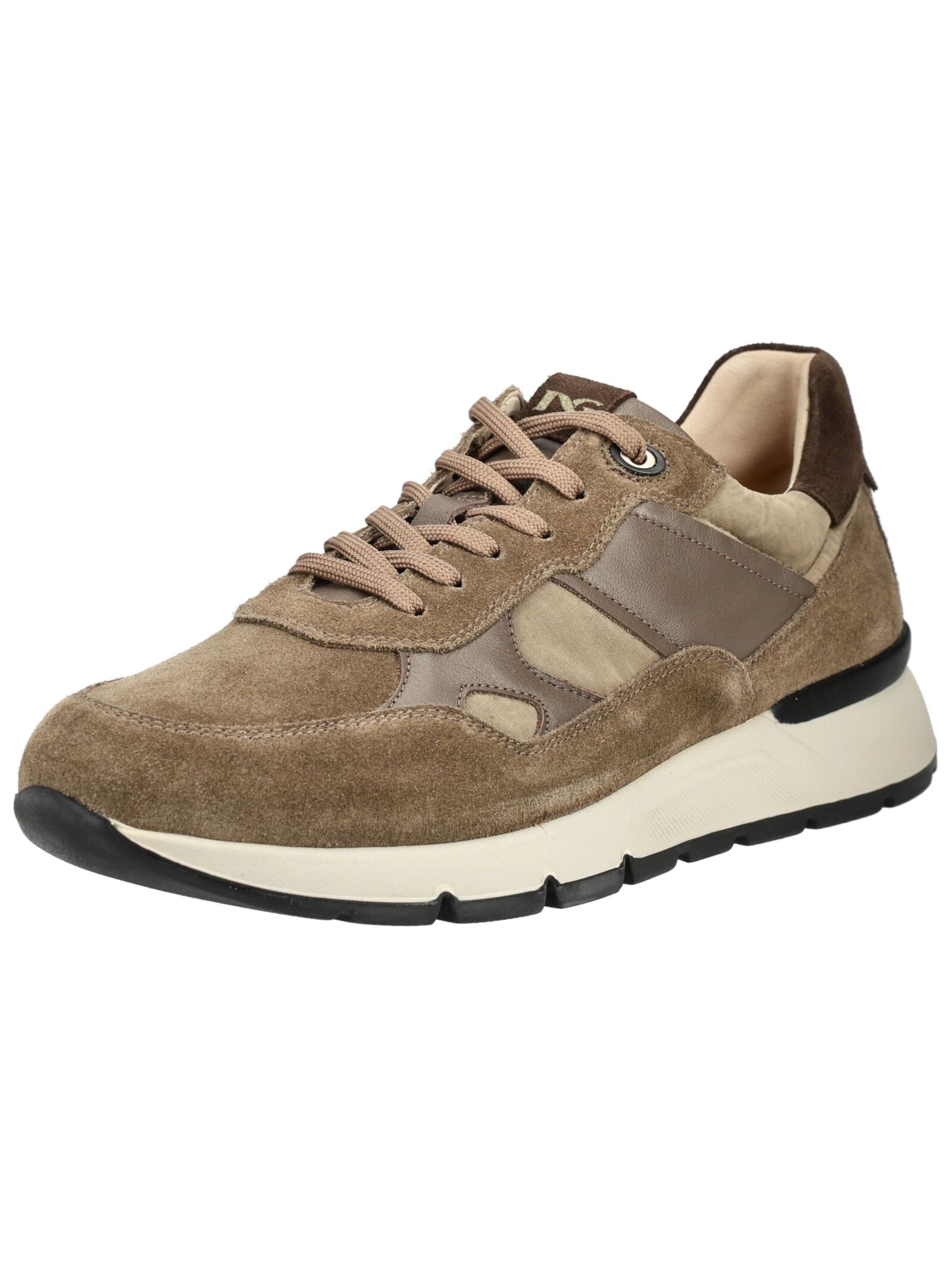 Baskets basses Nero Giardini en marron : devant