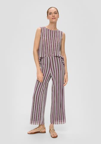 Wide Leg Pantalon s.Oliver BLACK LABEL en mélange de couleurs