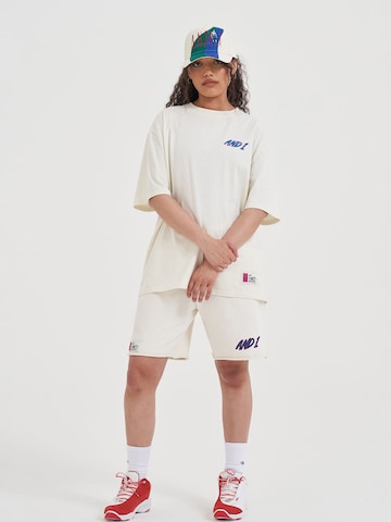 AND1 T-Shirt 'Streetball' in Beige