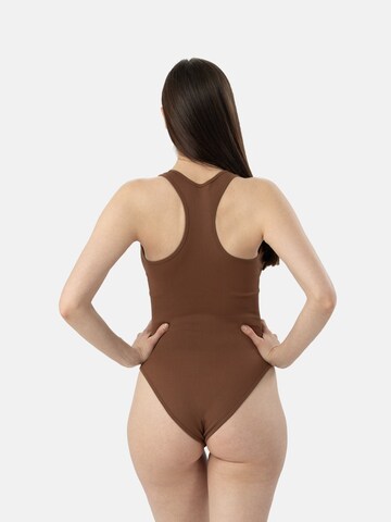 LEAFLETIC Bodysuit 'Leafletic Women’s Bodysuit' in Brown