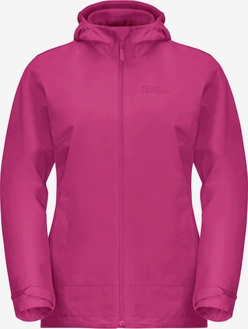 JACK WOLFSKIN Athletic Fleece Jacket in Pink
