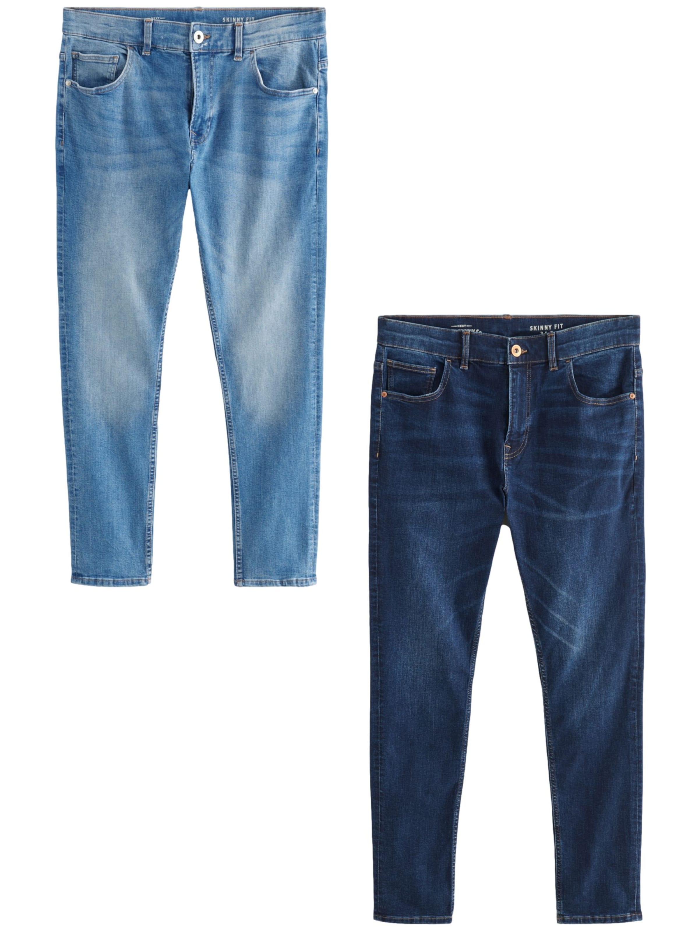 zils Next Piegulošs Džinsi: no priekšpuses