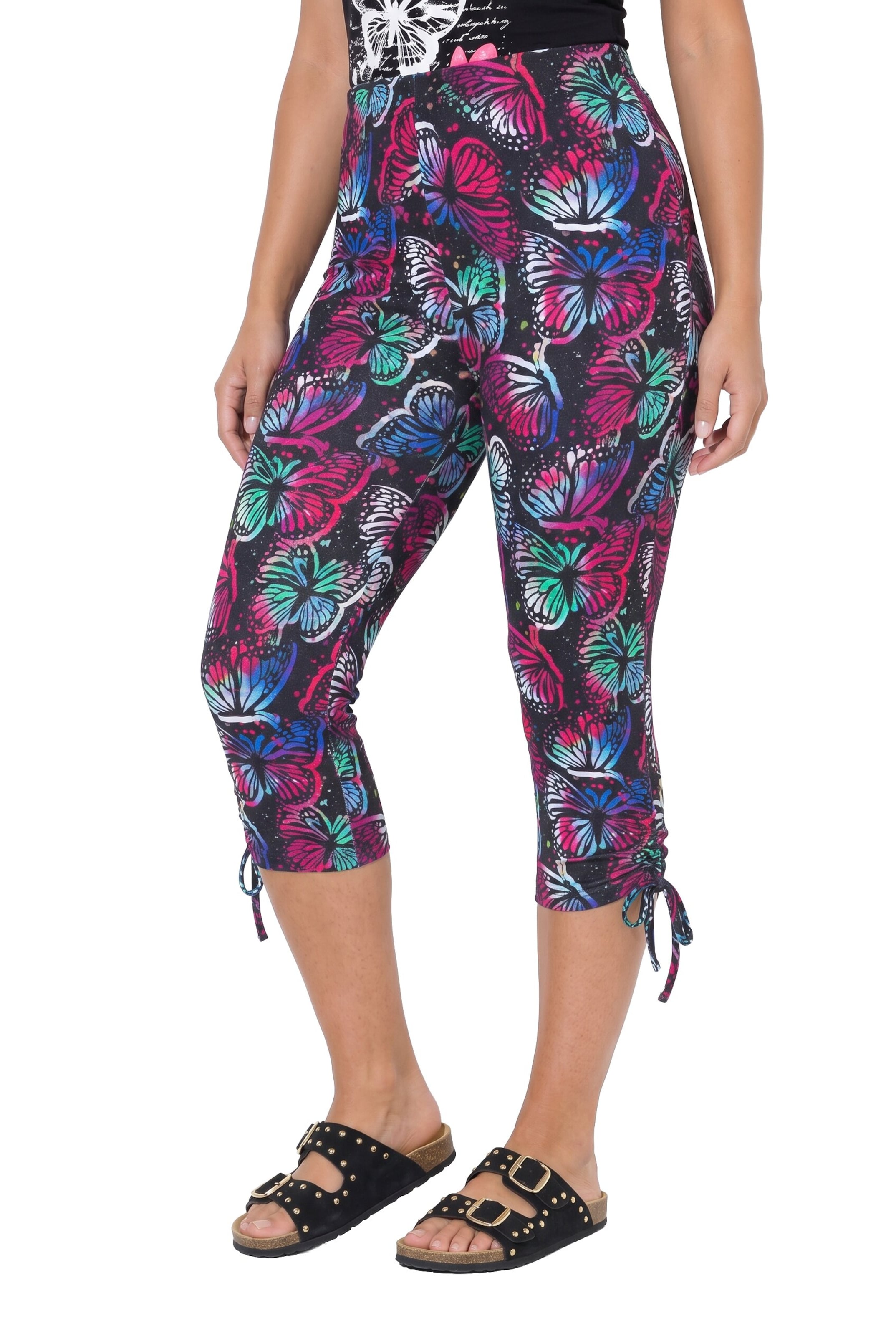 Angel of Style Skinny Leggings in Black: front