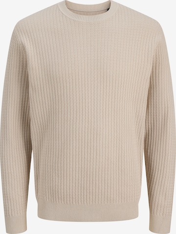 Jack & Jones Premium Sweater in Beige: front