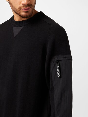 HUGO Sweater 'Sutil' in Black