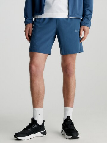 Calvin Klein Sport Regular Sportbroek in Blauw: voorkant