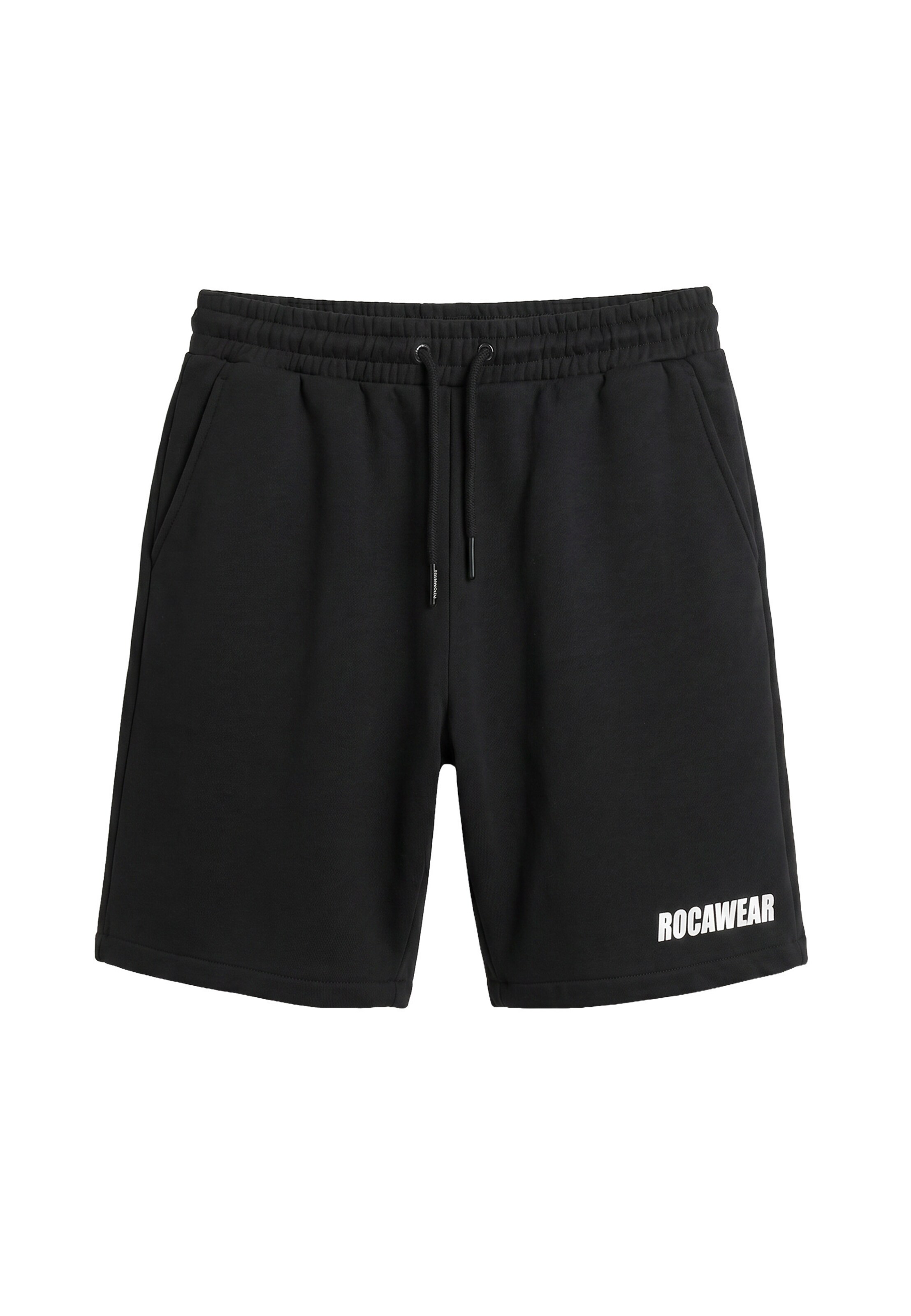 ROCAWEAR Trousers in Black: front