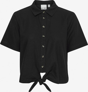 ICHI - Blusa 'LINO' en negro: frente