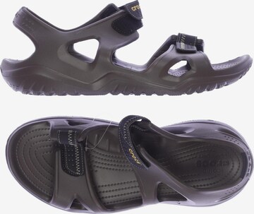 Crocs Sandalen 45 in Braun: predná strana