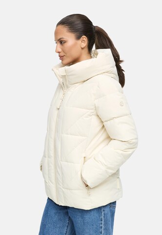 MARIKOO Winterjas 'Kuschelnasee 16' in Beige