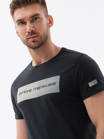 T-Shirt 'S1751' Ombre en noir