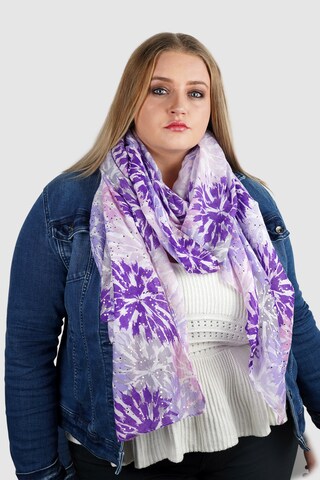HARPA Scarf in Purple: front