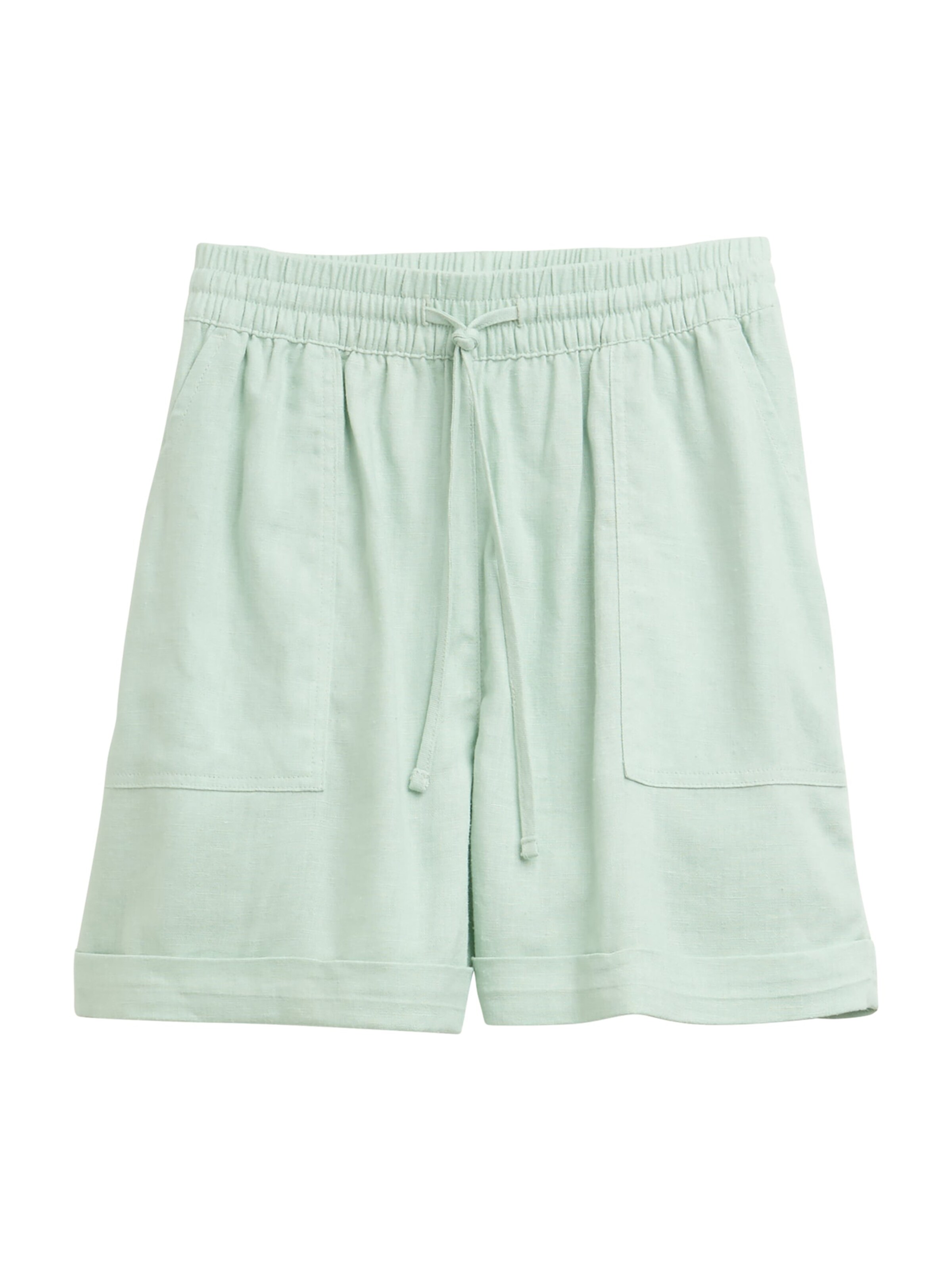 TOM TAILOR DENIM Loosefit Kalhoty – zelená: přední strana