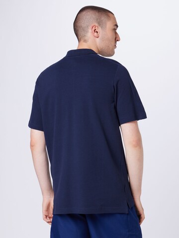 ADIDAS SPORTSWEAR Sportshirt 'Essentials Piqué Embroidered Small Logo 3-Stripes' in Blau