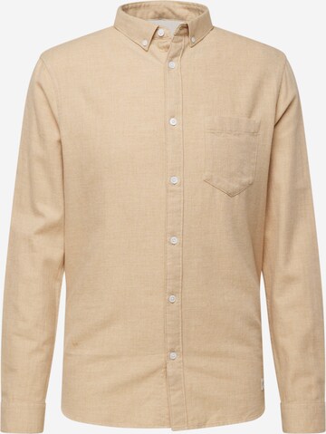 Coupe regular Chemise NOWADAYS en beige : devant