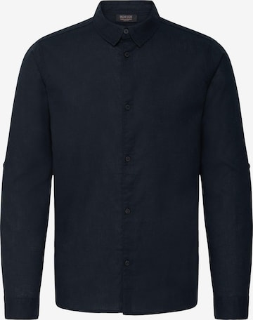 INDICODE JEANS Button Up Shirt ' IDMonko ' in Black: front
