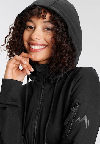 ALPENBLITZ Zip-Up Hoodie in Black