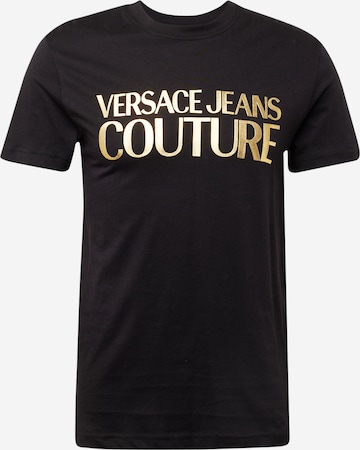 Versace Jeans Couture Тениска в черно: отпред
