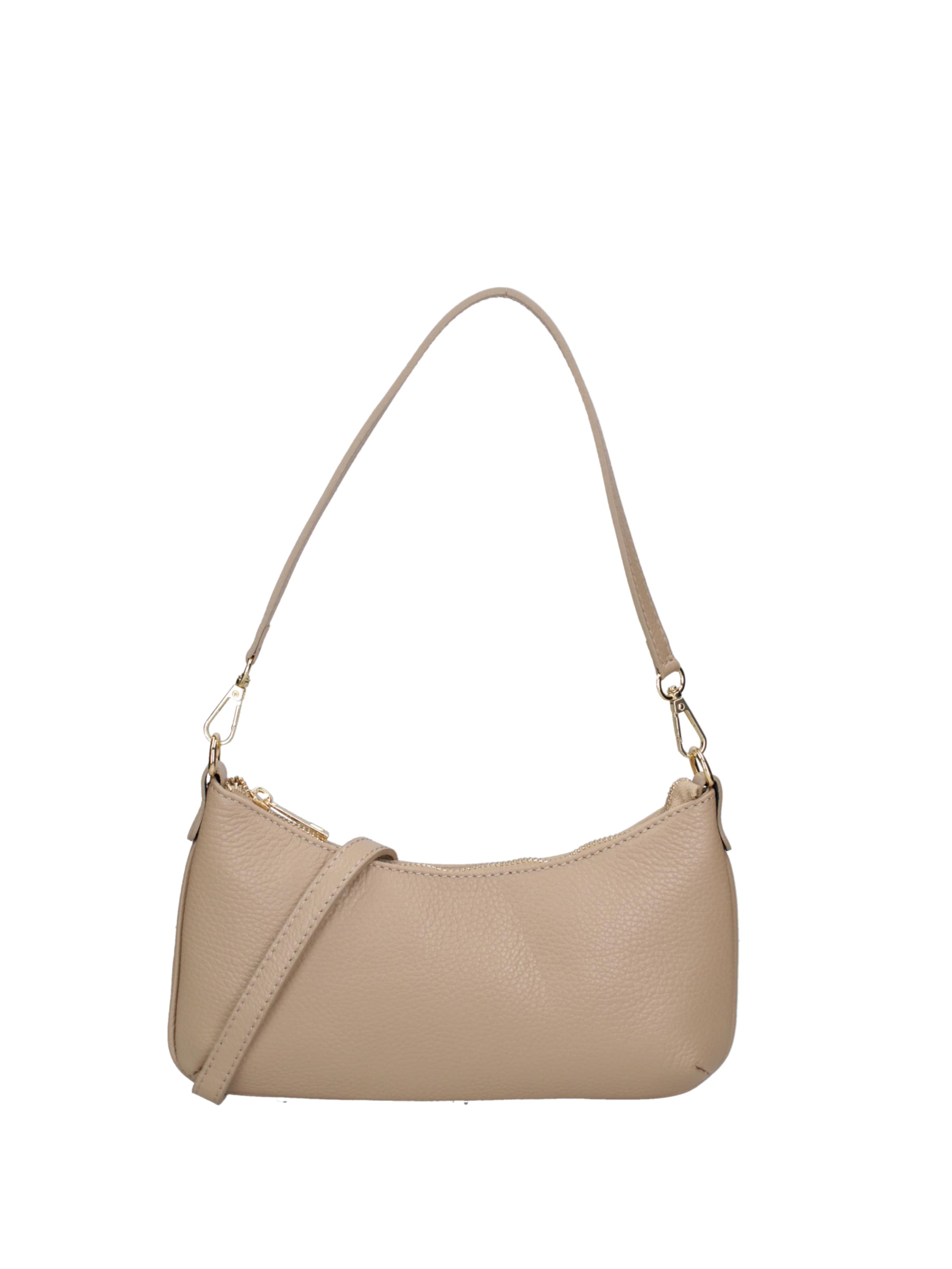Borsa a spalla di Gave Lux in beige: frontale