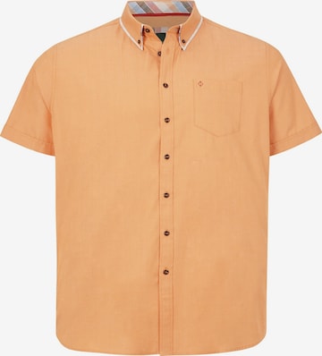 Charles Colby Regular fit Button Up Shirt ' Duke Deshane' in Orange: front